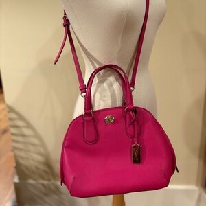 Coach Hot Pink Leather Handbag